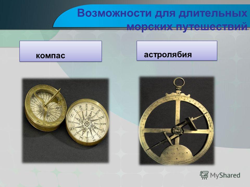 Возможности для длительных морских путешествий компас астролябия