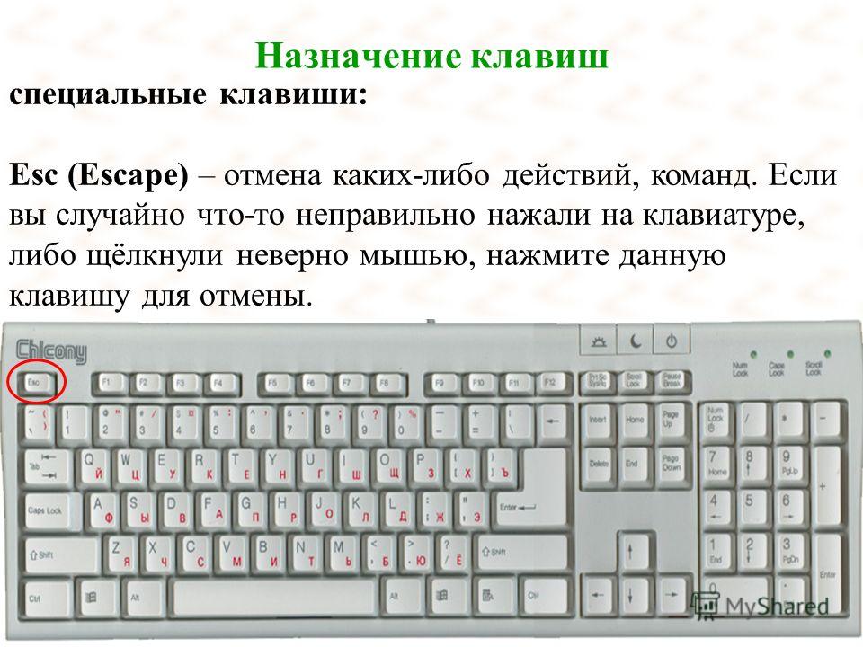 Что означает клавиша Esc на клавиатуре, 5 букв? Что означает клавиша Esc на клавиатуре, 5 букв?