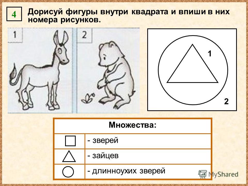 Нарисуй в таблице фигуры Нарисуй в таблице фигуры