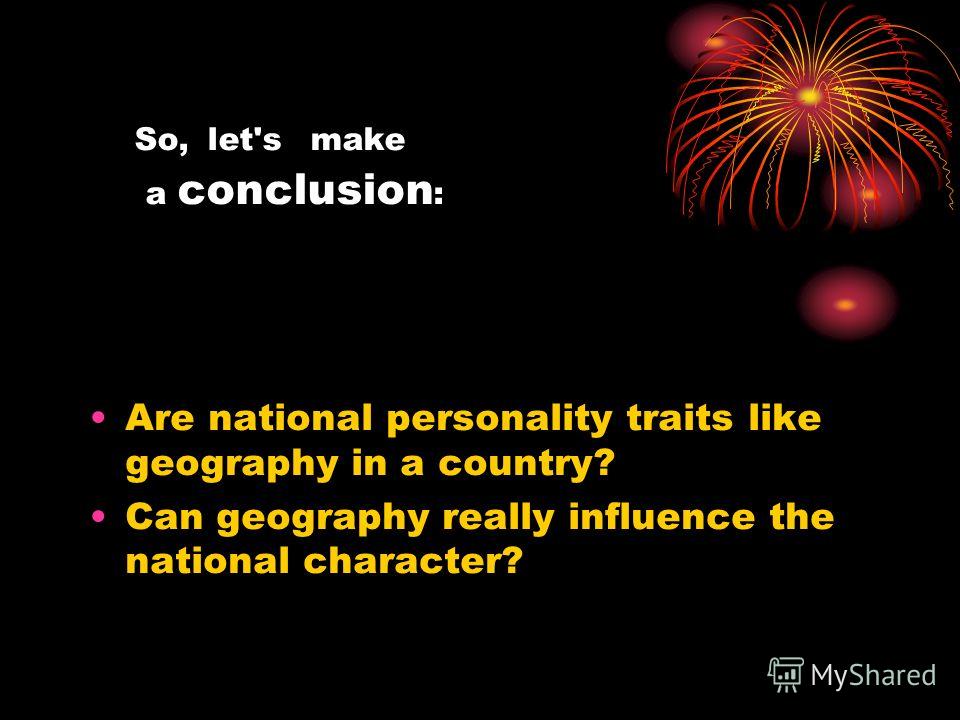 Make A Conclusion