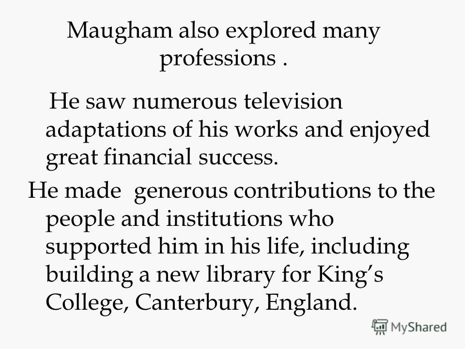 the facts of life william somerset maugham W somerset maugham william somerset maugham (25 january 1874 – 16 december 1965) was an english playwright, novelist and short story writer. the facts of life william somerset maugham W somerset maugham william somerset maugham (25 january 1874 – 16 december 1965) was an english playwright, novelist and short story writer.