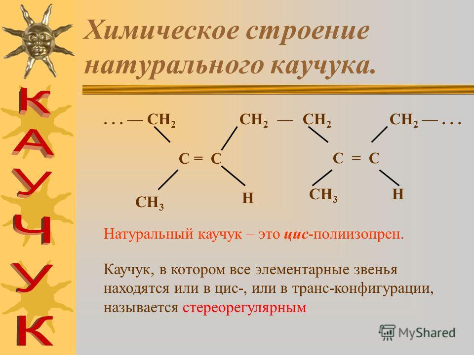 Химия 10 класс каучук и резина