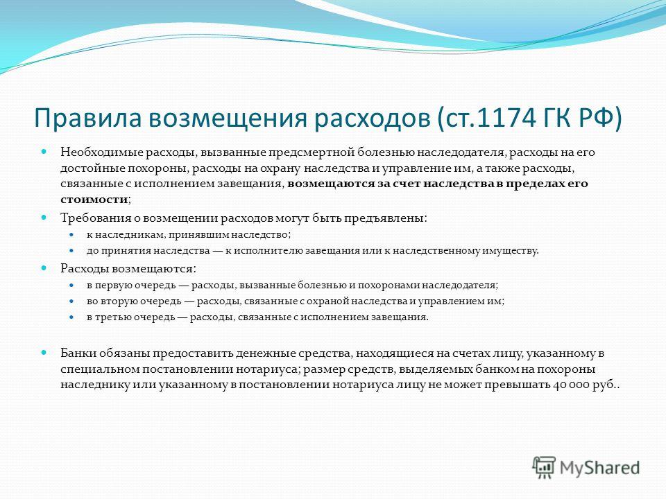 Возмещение расходов связанных с погребением Возмещение расходов связанных с погребением