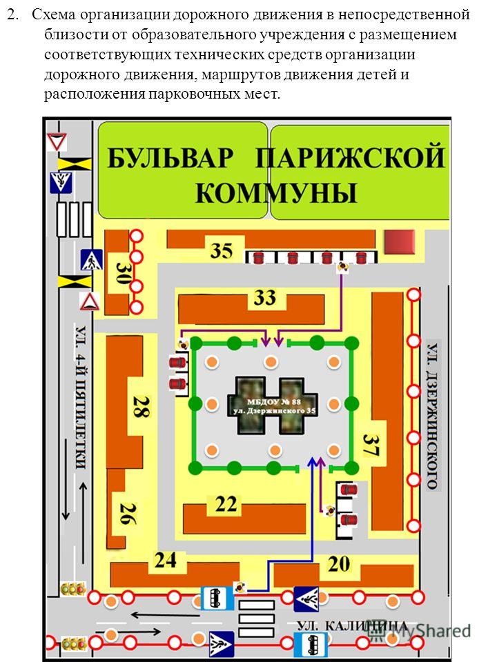 Схемы организации дорожного движения в непосредственной близости от образовательного учреждения Схемы организации дорожного движения в непосредственной близости от образовательного учреждения