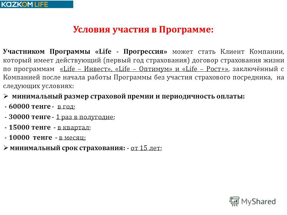 Программа жизни на год