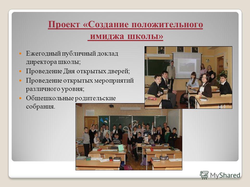 Имидж школы презентация