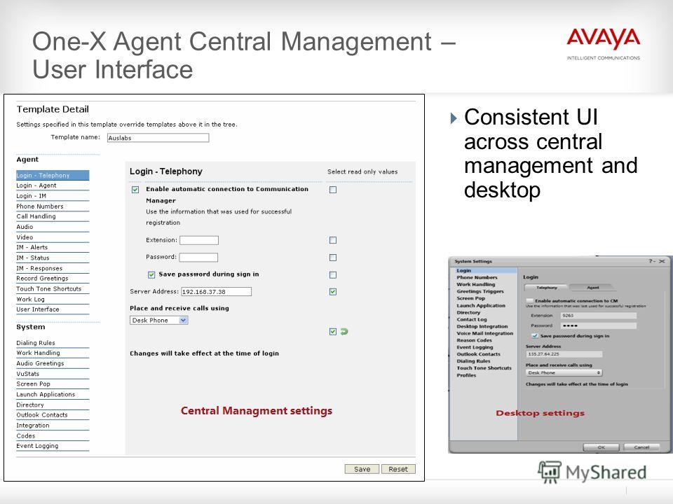Презентация на тему: "Avaya one-X ® Agent Mike Harwell Contact Center