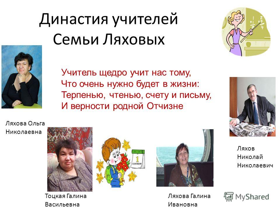 Презентация учительская династия моей семьи Проект профессия педагог династия моей семьи презентация Проект профессия педагог династия моей семьи презентация Проект профессия педагог династия моей семьи презентация Презентация династия учителей в моей семье - Basanova.ru