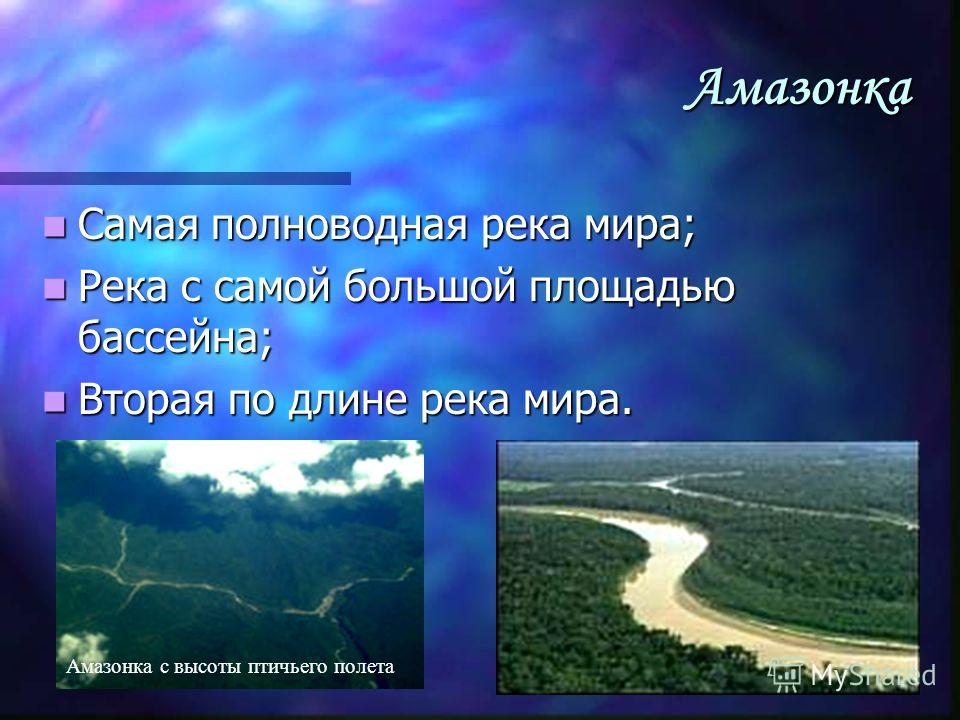 Самая полноводная река Амазонка