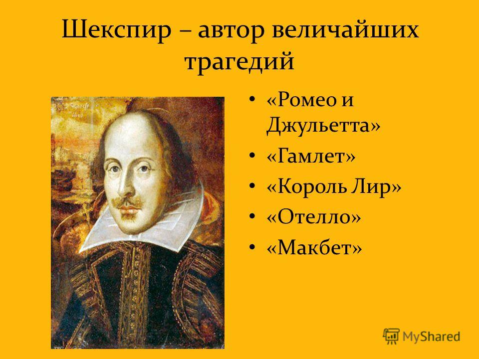 Интересные факты о шекспире презентация
