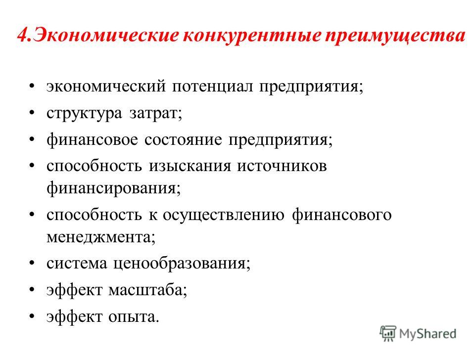 Конкурентные преимущества проекта на рынке