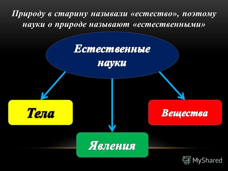 Три примера естественных наук