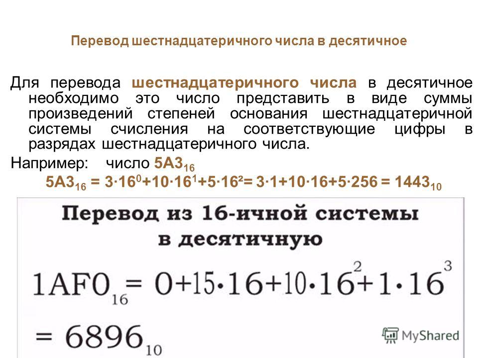 Перевод систем счисления презентация