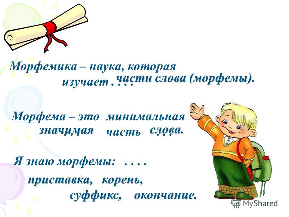 Стих о морфемах Стих о морфемах