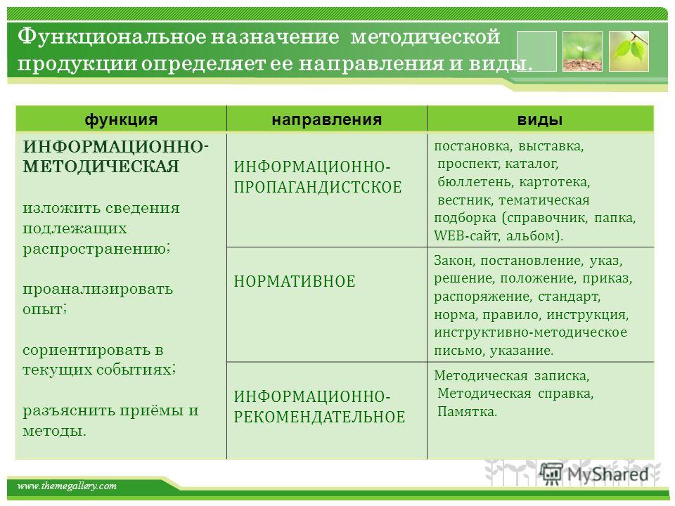 Функциональное назначение (вид) Функциональное назначение (вид)