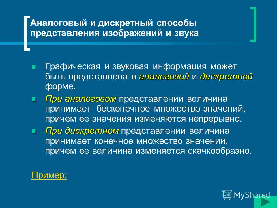 Аналоговая представление информации: найдено 69 изображений
