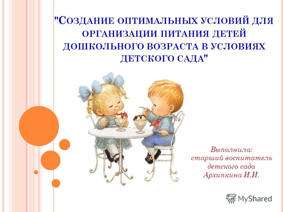Презентация Правильное Питание Для Дошкольников