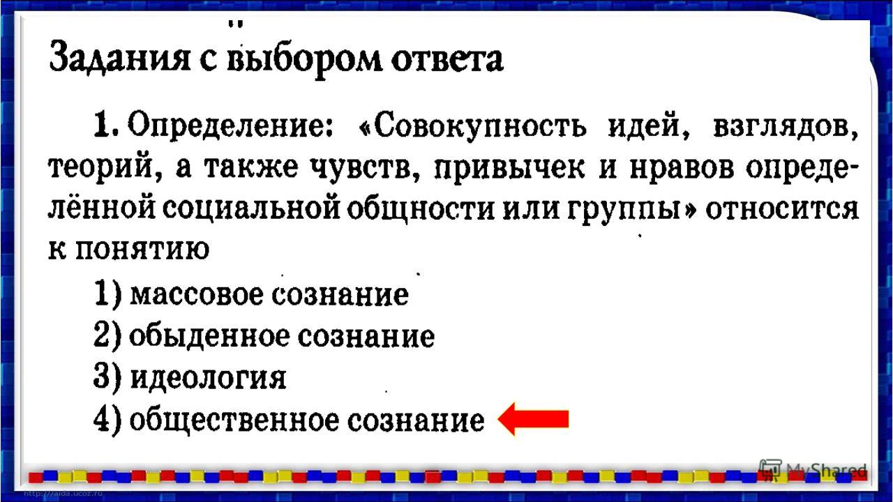 структура общественного сознания презентация